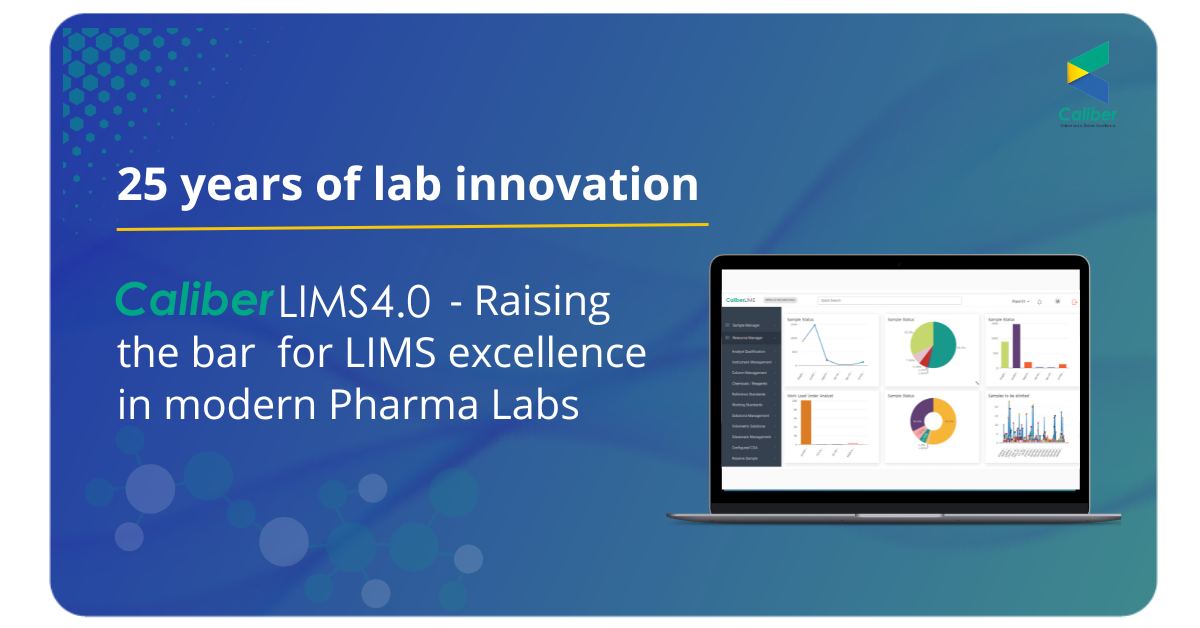 screenshot of Caliber LIMS